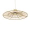 GLOBOSTAR® PALERMO 02208 Boho Κρεμαστό Φωτιστικό Οροφής με Ντουί 1 x E27 AC 220-240V IP20 - Μπεζ - Μ60 x Π60 x Υ20cm