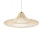 GLOBOSTAR® PALERMO 02208 Boho Κρεμαστό Φωτιστικό Οροφής με Ντουί 1 x E27 AC 220-240V IP20 - Μπεζ - Μ60 x Π60 x Υ20cm