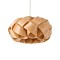 GLOBOSTAR® SARDIGNA 02217 Boho Κρεμαστό Φωτιστικό Οροφής με Ντουί 1 x E27 AC 220-240V IP20 - Καφέ - Μ40 x Π40 x Υ20cm
