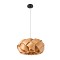 GLOBOSTAR® SARDIGNA 02217 Boho Κρεμαστό Φωτιστικό Οροφής με Ντουί 1 x E27 AC 220-240V IP20 - Καφέ - Μ40 x Π40 x Υ20cm