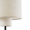 GloboStar® MARIGOLD 02227 Μοντέρνο Επιτραπέζιο Φωτιστικό Πορτατίφ Τρίφωτο 3 x E27 IP20 Μαύρο Μέταλλο με Μπεζ Ύφασμα - M36 x Π36 x Υ70cm