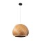 GLOBOSTAR® KAILANI 02243 Boho Κρεμαστό Φωτιστικό Οροφής με Ντουί 1 x E27 AC 220-240V IP20 - Καφέ - Μ40 x Π40 x Υ30cm