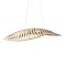 GLOBOSTAR® NANI 02285 Μοντέρνο Κρεμαστό Φωτιστικό Οροφής LED 36W 2880lm 120° AC 220-240V IP20 Φυσικό Λευκό 4500K - Lumileds SMD Chip - Μπεζ - Μ120 x Π48 x Υ18cm - 2 Χρόνια Εγγύηση