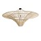 GLOBOSTAR® PALERMO 02309 Boho Φωτιστικό Οροφής με Ντουί 1 x E27 AC 220-240V IP20 - Μπεζ - Μ150 x Π150 x Υ78cm
