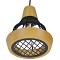 GLOBOSTAR® AKRON 10001133 Μοντέρνο Κρεμαστό Φωτιστικό Οροφής με Ντουί 1 x E27 AC 220-240V IP20 - Μπεζ & Μαύρο - Μ19 x Π19 x Υ22cm