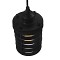 GLOBOSTAR® DARSEY 10001145 Vintage Κρεμαστό Φωτιστικό Οροφής με Ντουί 1 x E27 AC 220-240V IP20 - Μαύρο - Μ10 x Π10 x Υ25cm