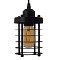 GLOBOSTAR® DARSEY 10001145 Vintage Κρεμαστό Φωτιστικό Οροφής με Ντουί 1 x E27 AC 220-240V IP20 - Μαύρο - Μ10 x Π10 x Υ25cm