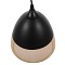 GLOBOSTAR® OLIVER 10001231 Vintage Κρεμαστό Φωτιστικό Οροφής με Ντουί 1 x E27 AC 220-240V IP20 - Μαύρο & Μελί - Μ20 x Π20 x Υ21cm