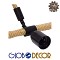 GLOBOSTAR® MALVERN 10001240 Vintage Κρεμαστό Φωτιστικό Οροφής με Ντουί 1 x E27 AC 220-240V IP20 - Μαύρο & Μπεζ - Μ33 x Π22 x Υ33cm