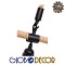 GLOBOSTAR® MALVERN 10001240 Vintage Κρεμαστό Φωτιστικό Οροφής με Ντουί 1 x E27 AC 220-240V IP20 - Μαύρο & Μπεζ - Μ33 x Π22 x Υ33cm