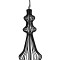 GLOBOSTAR® LILY 01561 Vintage Κρεμαστό Φωτιστικό Οροφής με Ντουί 1 x E27 AC 220-240V IP20 - Μαύρο & Λευκό - Μ90 x Π90 x Υ20cm
