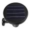 GLOBOSTAR® SOLARTIS 12126 Φωτιστικό Κολωνάκι Κήπου LED 10W 1000lm 180° με Ενσωματωμένο Φωτοβολταϊκό Panel 6V 5W & Επαναφορτιζόμενη Μπαταρία Li-ion 3.2V 6000mAh με Αισθητήρα Ημέρας-Νύχτας Αδιάβροχο IP65 Ψυχρό Λευκό 6000K - Γκρι Ανθρακί - Μ24 x Π32 x Υ28cm