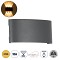 kelvo® SIXOAD 60585 Μοντέρνο Φωτιστικό Τοίχου - Απλίκα LED 18W 1800lm 30° AC 220-240V Αδιάβροχο IP65 Θερμό Λευκό 2700K - CREE XPE Chip & TÜV SÜD Driver - Γκρι Ανθρακί Ματ - Μ17 x Π4 x Υ8cm - 5 Χρόνια Εγγύηση