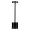 GloboStar® JOJO 76520 Επαναφορτιζόμενο Επιτραπέζιο Φωτιστικό Πορτατίφ LED 1.5W 105lm 120° DC 5V IP44 CCT Ultra Θερμό 1500K - Φυσικό Λευκό 4500K - Ψυχρό Λευκό 6000K Dimmable Μαύρο Αλουμίνιο - Μ8 x Π8 x Υ34cm - 2 Χρόνια Εγγύηση