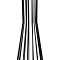GloboStar® NOVA 201-0036 Μοντέρνο Επιδαπέδιο Φωτιστικό 1 x E27 IP20 Μαύρο Μεταλλό με Λευκό Ύφασμα - Μ36 x Π36 x Υ148cm