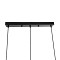 GLOBOSTAR® GLIND 201-0092 Vintage Κρεμαστό Φωτιστικό Οροφής με Ντουί 3 x E27 AC 220-240V IP20 - Μαύρο - Μ67 x Π24 x Υ55cm