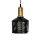 GLOBOSTAR® RADIANT 201-0097 Vintage Κρεμαστό Φωτιστικό Οροφής με Ντουί 3 x E27 AC 220-240V IP20 - Μαύρο & Χρυσό - Μ38 x Π38 x Υ50cm