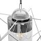 GLOBOSTAR® PLEX 202-0038 Μοντέρνο Κρεμαστό Φωτιστικό Οροφής με Ντουί 1 x E27 AC 220-240V IP20 - Ασημί & Διάφανο - Μ25 x Π25 x Υ23cm