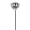 GLOBOSTAR® PLEX 202-0038 Μοντέρνο Κρεμαστό Φωτιστικό Οροφής με Ντουί 1 x E27 AC 220-240V IP20 - Ασημί & Διάφανο - Μ25 x Π25 x Υ23cm