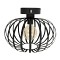GLOBOSTAR® STAR 202-0051 Μοντέρνο Φωτιστικό Οροφής με Ντουί 1 x E27 AC 220-240V IP20 - Μαύρο - Μ40 x Π40 x Υ27cm
