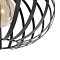 GLOBOSTAR® STAR 202-0051 Μοντέρνο Φωτιστικό Οροφής με Ντουί 1 x E27 AC 220-240V IP20 - Μαύρο - Μ40 x Π40 x Υ27cm
