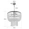 GLOBOSTAR® CRYSTAL 203-0028 Κλασικό Κρεμαστό Φωτιστικό Οροφής με Ντουί 3 x E27 AC 220-240V IP20 - Χρυσό & Διάφανο - Μ41 x Π41 x Υ40cm