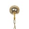 GLOBOSTAR® CRYSTAL 203-0028 Κλασικό Κρεμαστό Φωτιστικό Οροφής με Ντουί 3 x E27 AC 220-240V IP20 - Χρυσό & Διάφανο - Μ41 x Π41 x Υ40cm