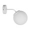 GloboStar® DALPH 203-0035 Vintage Επιτοίχιο Φωτιστικό Απλίκα Μονόφωτο 1 x E27 IP20 Λευκό Μέταλλο με Λευκό Γυαλί - M15 x Π25x Υ22cm
