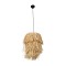 GLOBOSTAR® WEG 203-0036 Boho Κρεμαστό Φωτιστικό Οροφής με Ντουί 1 x E27 AC 220-240V IP20 - Μπεζ - M45 x Π45 x Υ53cm
