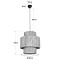 GLOBOSTAR® SALTO 203-0037 Boho Κρεμαστό Φωτιστικό Οροφής με Ντουί 1 x E27 AC 220-240V IP20 - Μπεζ - M40 x Π40 x Υ42cm