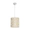 GLOBOSTAR® PETAL 203-0067 Μοντέρνο Κρεμαστό Φωτιστικό Οροφής με Ντουί 1 x E27 AC 220-240V IP20 - Μπεζ - Μ23 x Π23 x Υ30cm
