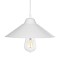 GLOBOSTAR® FONTE 203-0081 Μοντέρνο Κρεμαστό Φωτιστικό Οροφής με Ντουί 1 x E27 AC 220-240V IP20 - Λευκό - Μ22.5 x Π22.5 x Υ10cm
