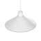 GLOBOSTAR® FERRO 203-0085 Μοντέρνο Κρεμαστό Φωτιστικό Οροφής με Ντουί 1 x E27 AC 220-240V IP20 - Λευκό - Μ30 x Π30 x Υ15cm