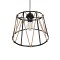 GLOBOSTAR® JUTE 203-0090 Μοντέρνο Κρεμαστό Φωτιστικό Οροφής με Ντουί 1 x E27 AC 220-240V IP20 - Μαύρο & Μπεζ - Μ30 x Π30 x Υ23cm