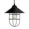 GLOBOSTAR® CAGE 203-0097 Vintage Κρεμαστό Φωτιστικό Οροφής με Ντουί 3 x E27 AC 220-240V IP20 - Μαύρο - Μ45 x Π45 x Υ45cm