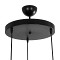 GLOBOSTAR® CAGE 203-0097 Vintage Κρεμαστό Φωτιστικό Οροφής με Ντουί 3 x E27 AC 220-240V IP20 - Μαύρο - Μ45 x Π45 x Υ45cm