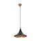 GLOBOSTAR® MARBLE 203-0099 Μοντέρνο Κρεμαστό Φωτιστικό Οροφής με Ντουί 1 x E27 AC 220-240V IP20 - Μαύρο & Χρυσό - Μ30 x Π30 x Υ20cm