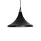 GLOBOSTAR® MARBLE 203-0099 Μοντέρνο Κρεμαστό Φωτιστικό Οροφής με Ντουί 1 x E27 AC 220-240V IP20 - Μαύρο & Χρυσό - Μ30 x Π30 x Υ20cm