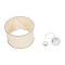GLOBOSTAR® ELECTRA 203-0110 Μοντέρνο Κρεμαστό Φωτιστικό Οροφής με Ντουί 1 x E27 AC 220-240V IP20 - Mπεζ & Χρυσό - Μ30 x Π30 x Υ23cm