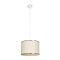 GLOBOSTAR® ELECTRA 203-0110 Μοντέρνο Κρεμαστό Φωτιστικό Οροφής με Ντουί 1 x E27 AC 220-240V IP20 - Mπεζ & Χρυσό - Μ30 x Π30 x Υ23cm