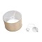 GLOBOSTAR® ELECTRA 203-0112 Μοντέρνο Κρεμαστό Φωτιστικό Οροφής με Ντουί 1 x E27 AC 220-240V IP20 - Mπεζ & Χρυσό - Μ30 x Π30 x Υ23cm