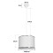 GLOBOSTAR® ELECTRA 203-0112 Μοντέρνο Κρεμαστό Φωτιστικό Οροφής με Ντουί 1 x E27 AC 220-240V IP20 - Mπεζ & Χρυσό - Μ30 x Π30 x Υ23cm