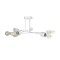 GLOBOSTAR® SPIDI 203-0113 Μοντέρνο Φωτιστικό Οροφής με Ντουί 6 x E27 AC 220-240V IP20 - Λευκό - Μ61 x Π61 x Υ25cm