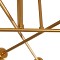 GLOBOSTAR® SPIDI 203-0114 Μοντέρνο Φωτιστικό Οροφής με Ντουί 6 x E27 AC 220-240V IP20 - Χρυσό - Μ61 x Π61 x Υ25cm