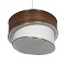 GLOBOSTAR® SONIA 203-0119 Μοντέρνο Κρεμαστό Φωτιστικό Οροφής με Ντουί 1 x E27 AC 220-240V IP20 - Καφέ & Λευκό - Μ30 x Π30 x Υ24cm