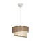 GLOBOSTAR® SONIA 203-0121 Μοντέρνο Κρεμαστό Φωτιστικό Οροφής με Ντουί 1 x E27 AC 220-240V IP20 - Μπεζ & Χρυσό - Μ30 x Π30 x Υ24cm