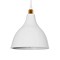 GLOBOSTAR® RADE 203-0128 Μοντέρνο Κρεμαστό Φωτιστικό Οροφής με Ντουί 3 x E27 AC 220-240V IP20 - Λευκό & Χρυσό - Μ40 x Π40 x Υ40cm