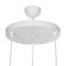 GLOBOSTAR® RADE 203-0128 Μοντέρνο Κρεμαστό Φωτιστικό Οροφής με Ντουί 3 x E27 AC 220-240V IP20 - Λευκό & Χρυσό - Μ40 x Π40 x Υ40cm