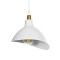 GLOBOSTAR® RIVE 203-0142 Μοντέρνο Κρεμαστό Φωτιστικό Οροφής με Ντουί 3 x E27 AC 220-240V IP20 - Λευκό & Χρυσό - Μ40 x Π40 x Υ65cm