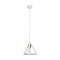 GLOBOSTAR® TRIANGLE 203-0165 Μοντέρνο Κρεμαστό Φωτιστικό Οροφής με Ντουί 1 x E27 AC 220-240V IP20 - Λευκό & Χάλκινο - Μ24 x Π24 x Υ22cm